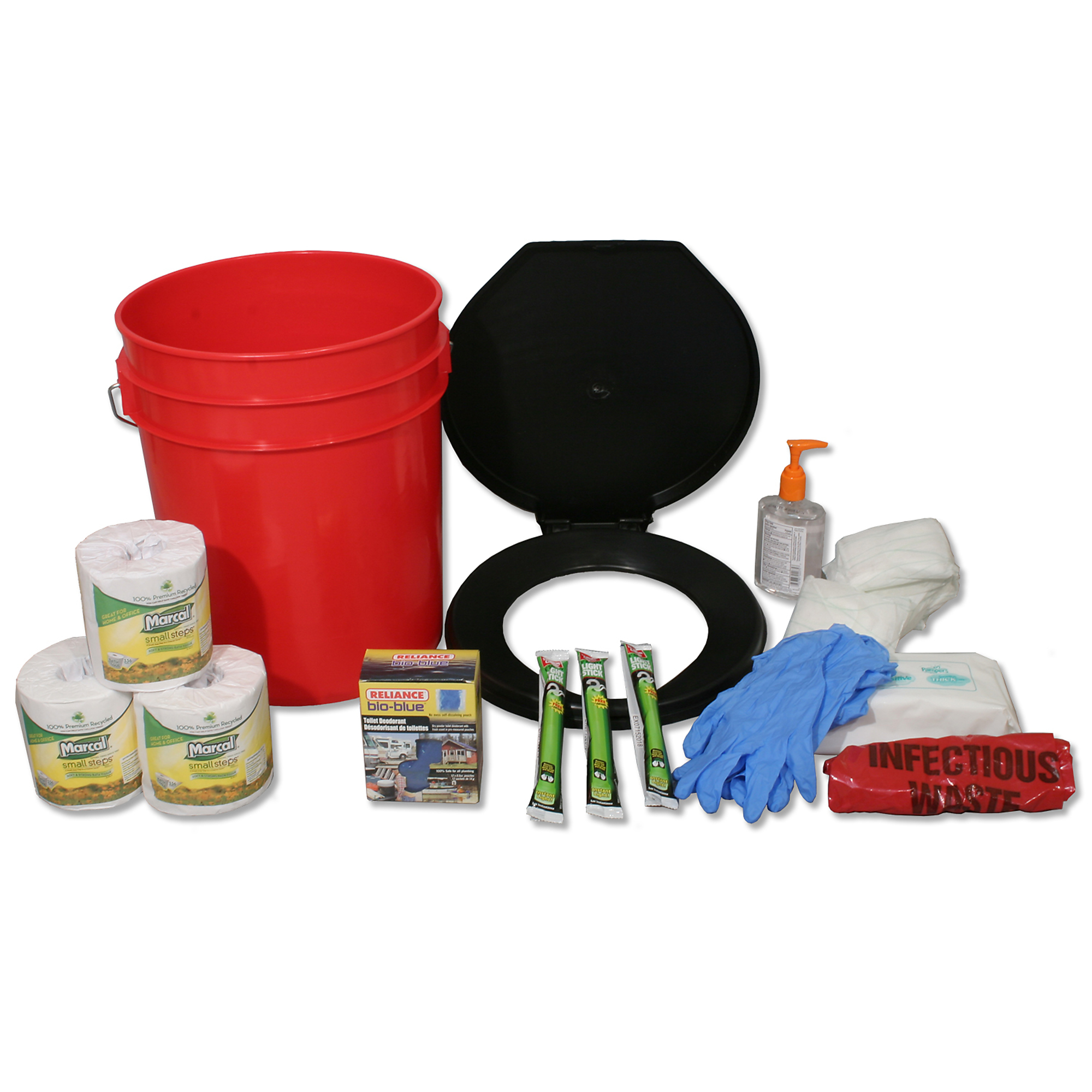 Ready America, 10-Person Lockdown Toilet Kit, Pieces (qty.) 31, Model# 71641