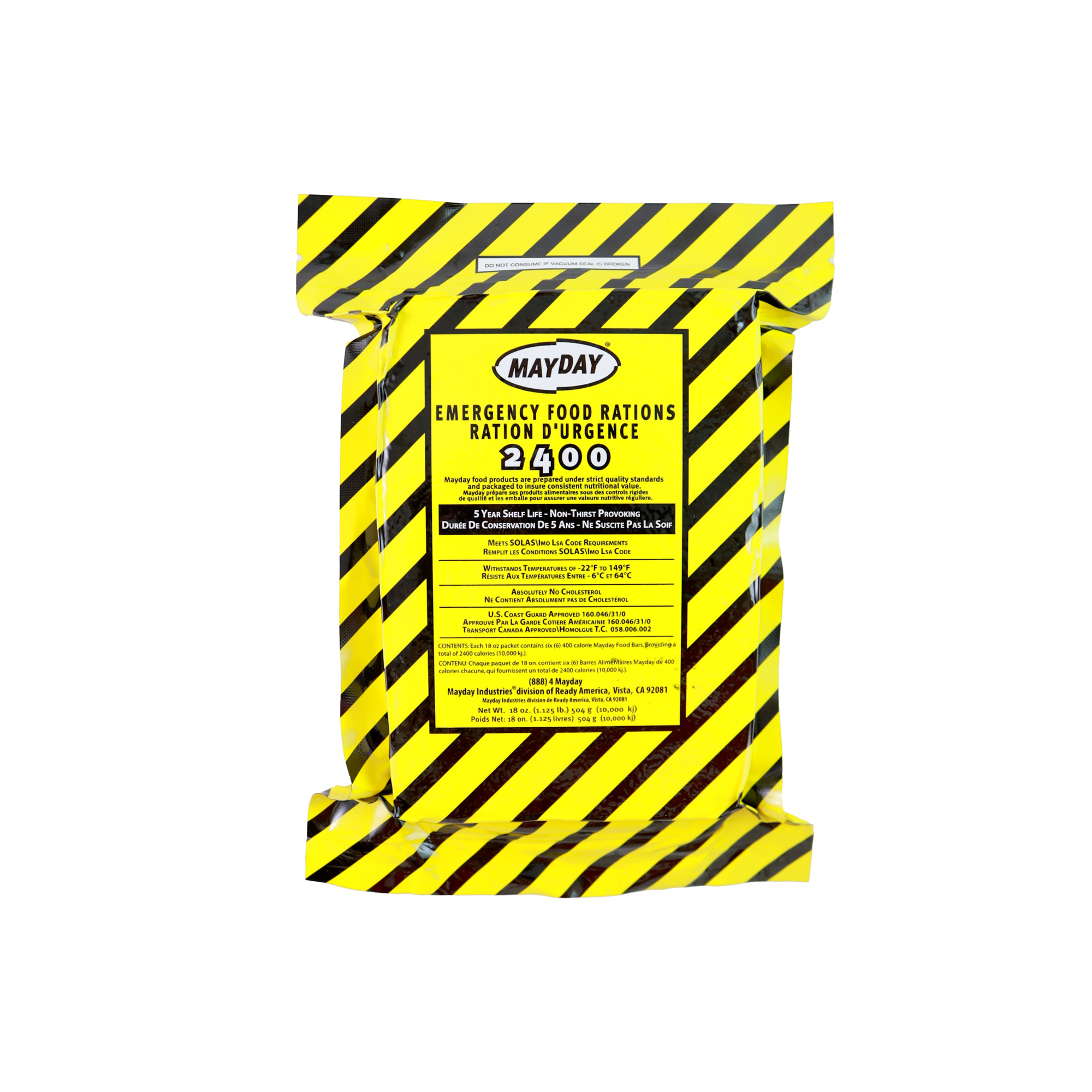 Ready America, 12 PACK 2400 Calorie Food Bar, Pieces (qty.) 1 Model# 73504