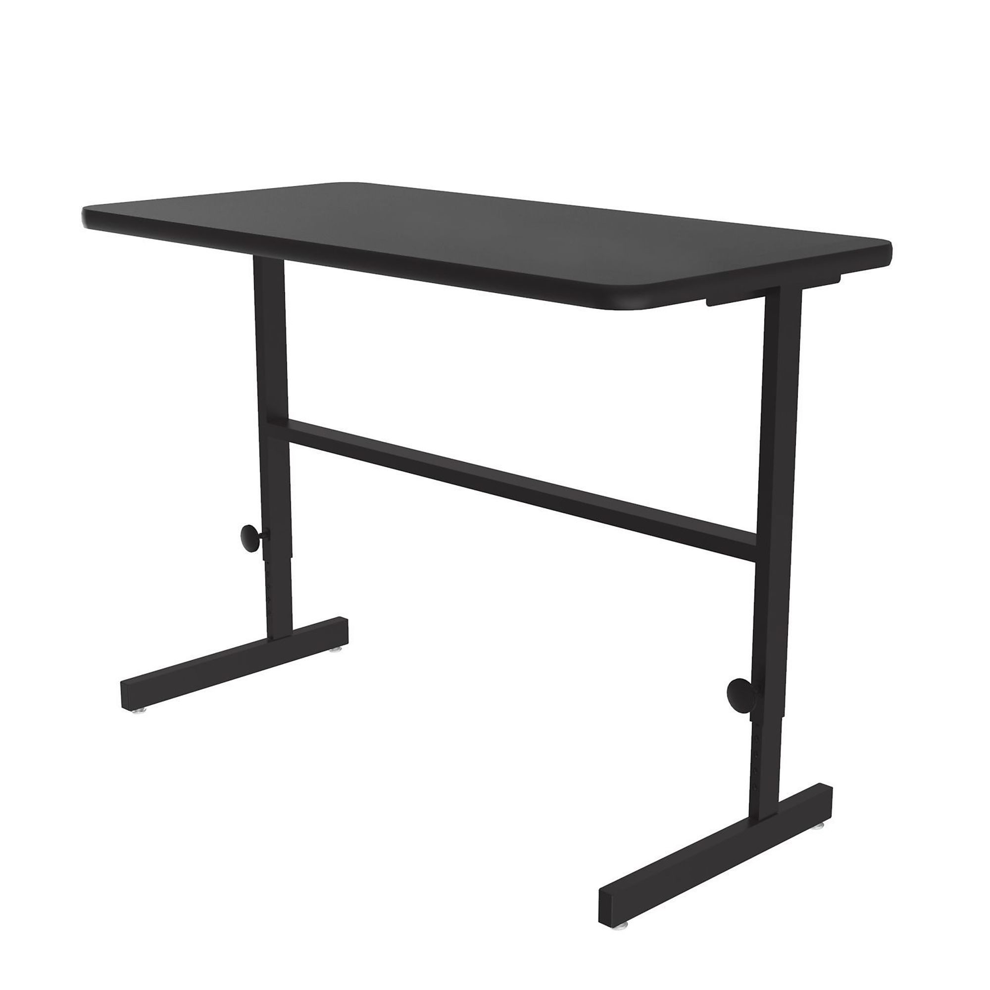 Correll, Adj Standing Desk, Bk-Granite TFL Top,24x48, Width 48 in, Height 42 in, Depth 24 in, Model# CST2448TF-07