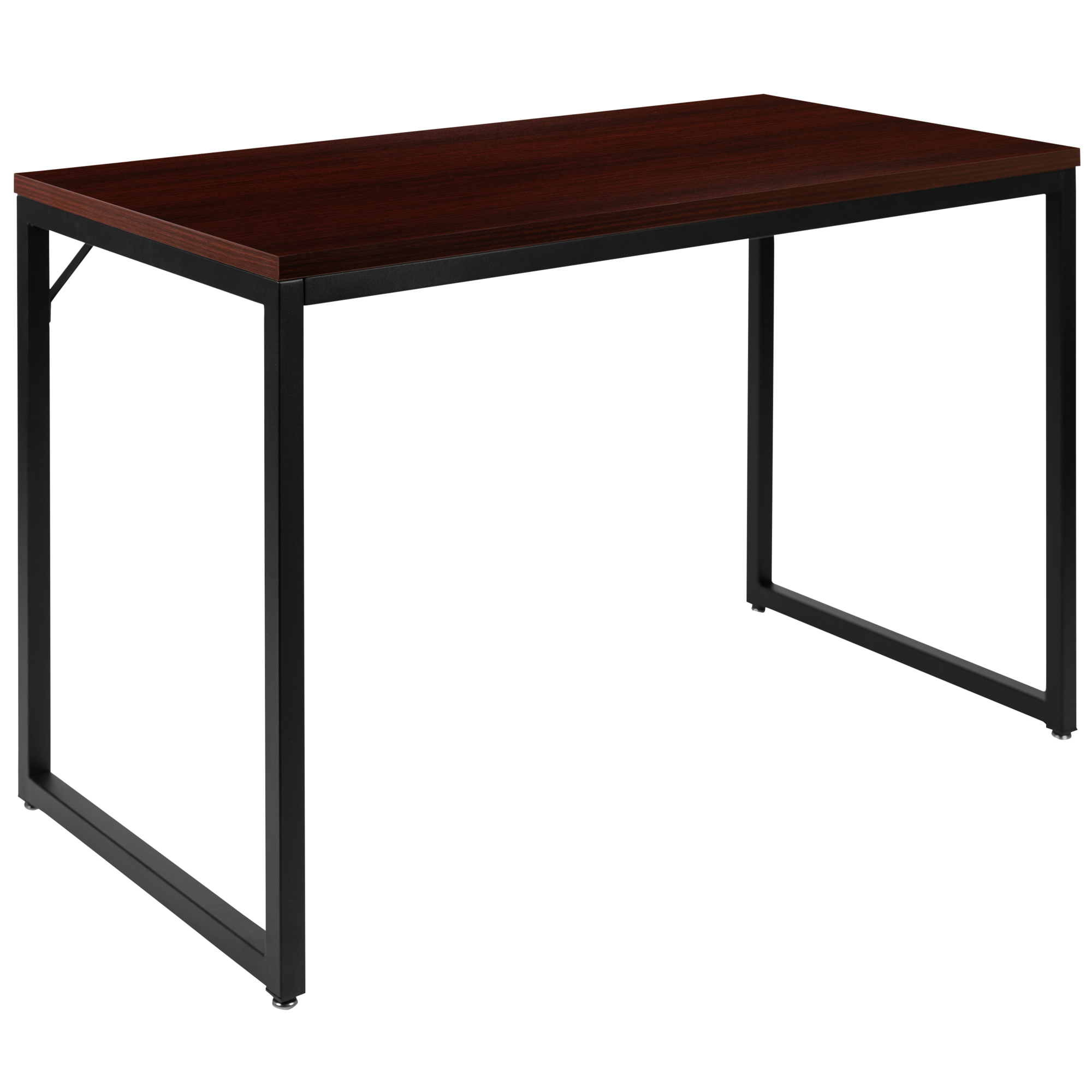 Flash Furniture, 47in.L Commercial Industrial Office Desk in Mahogany, Width 47.25 in, Height 29.5 in, Depth 23.5 in, Model# GCGF15612MHG