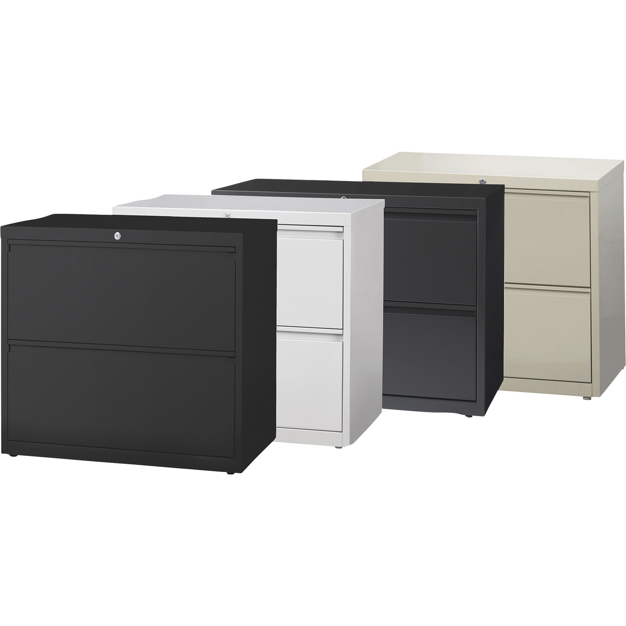 Hirsh Industries 2-Drawer File Cabinet for Letter-, Legal- or A4-Size Files — 36in.W  x 18 5/8in.D x 28in.H
