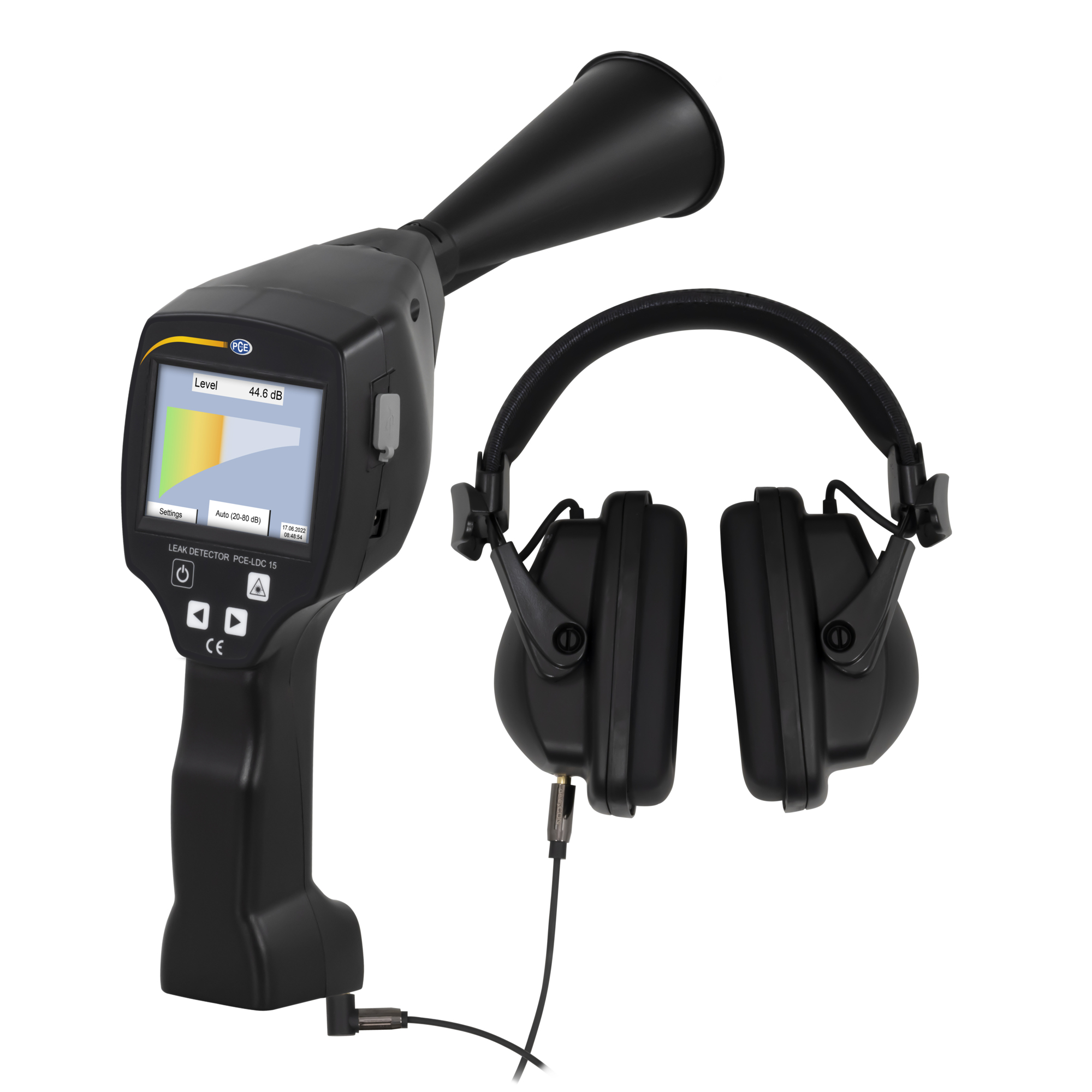 PCE Leak Detector — Compressed Air, Gas, Steam, Vacuum Systems, Refrigeration, Model# PCE-LDC 15