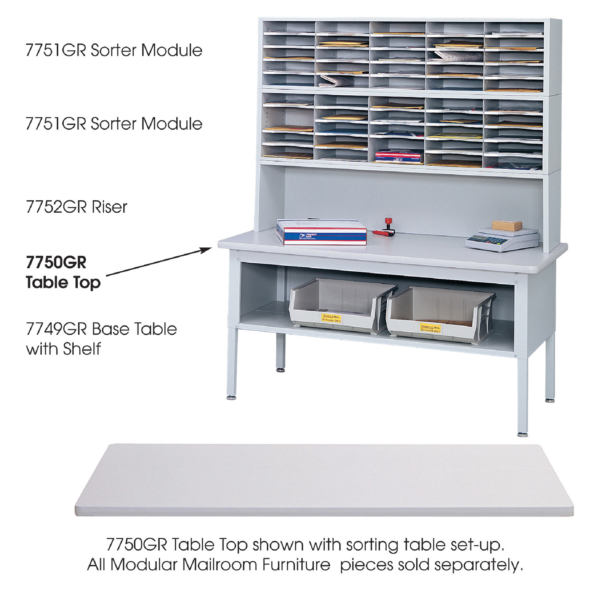 Safco E-Z Sort Tabletop