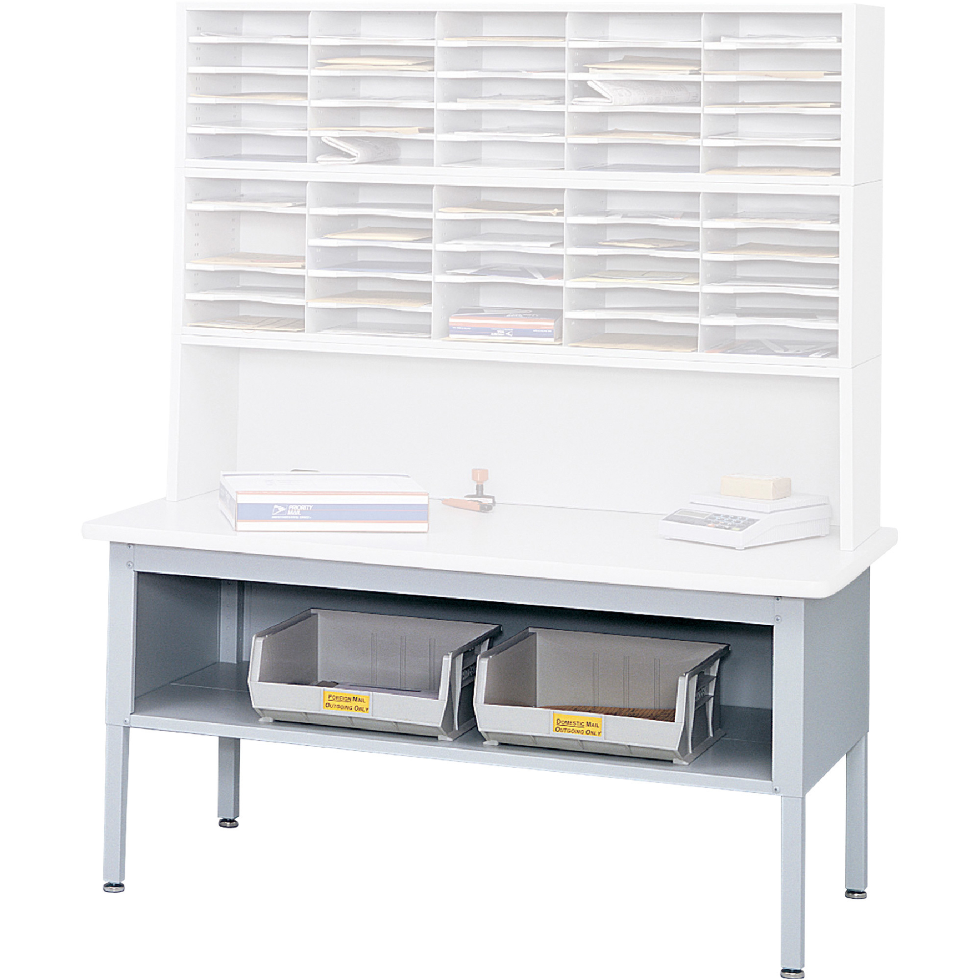 Safco E-Z Sort Sorting Table, Gray, 30in.L x 60in.W x 36in.H, Model# 7749GR