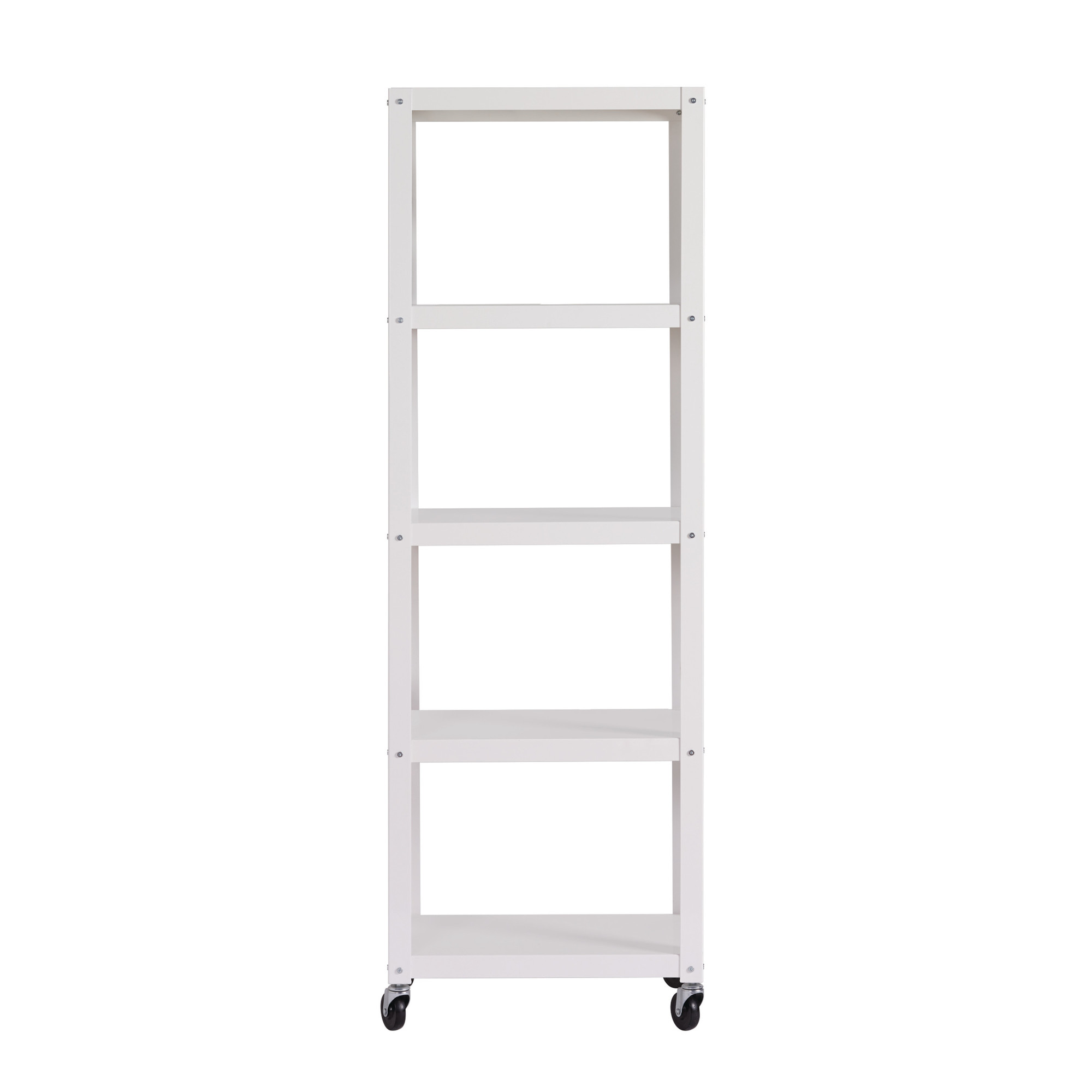 Hirsh Industries, Rolling 5 Shelf Bookcase, Industrial Metal, Height 72 in, Shelves (qty.) 5, Material Steel, Model# 21623