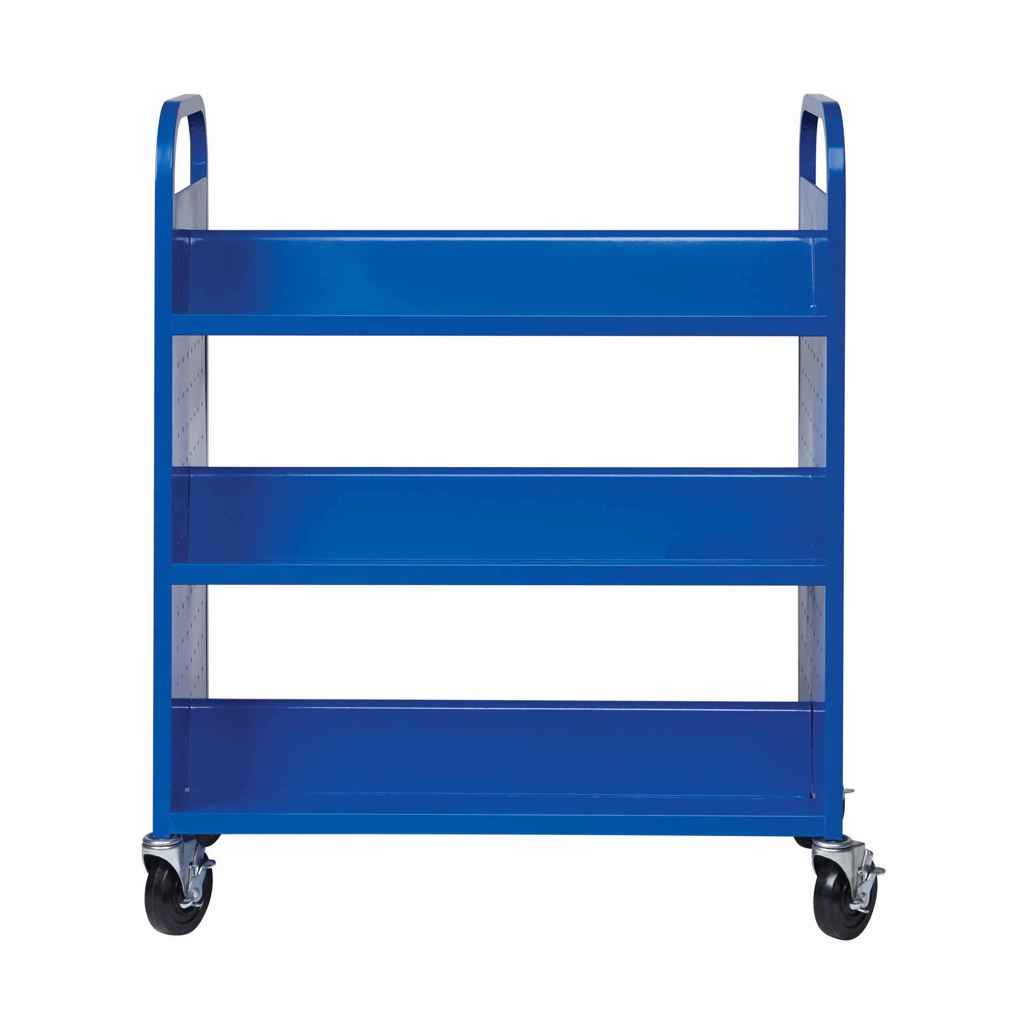 Hirsh Industries, Double-side Mobile Book Cart for Schools, Color Other, Material Steel, Shelves (qty.) 4, Model# 21787