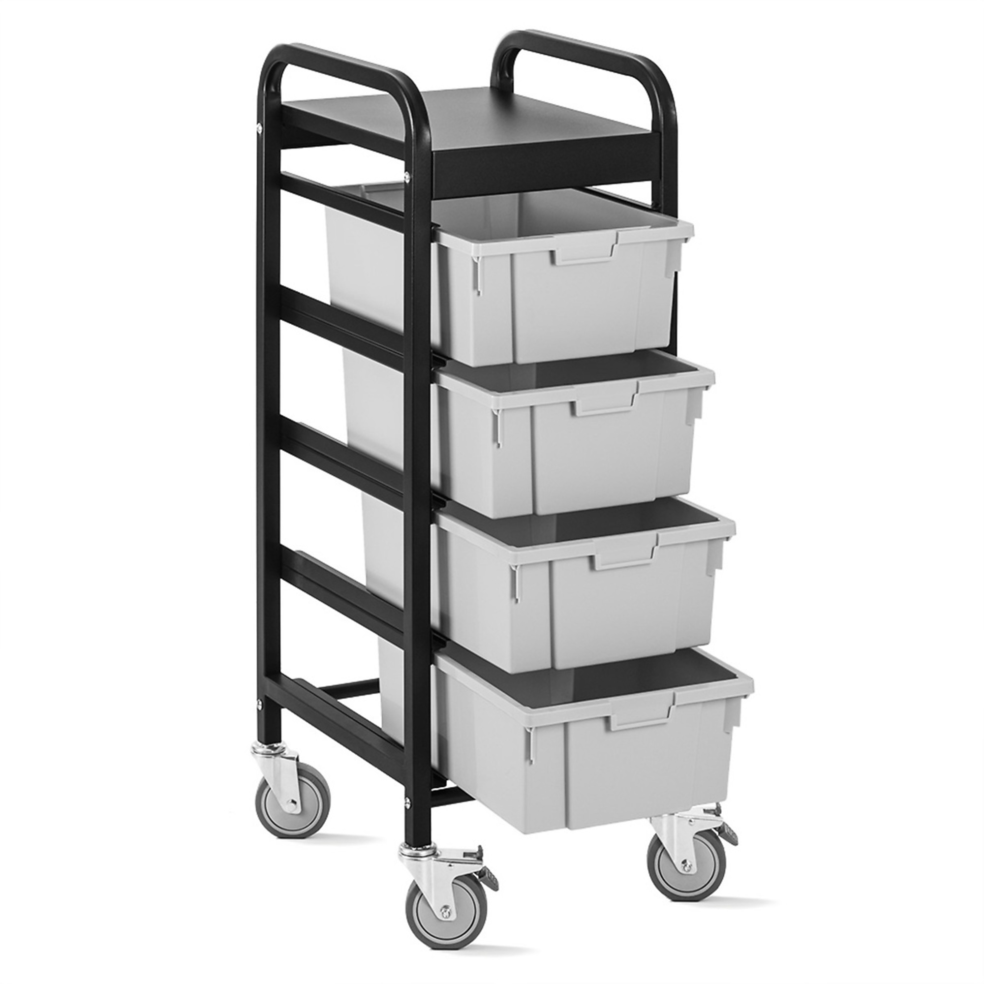 4-Bin Industrial Lug Cart