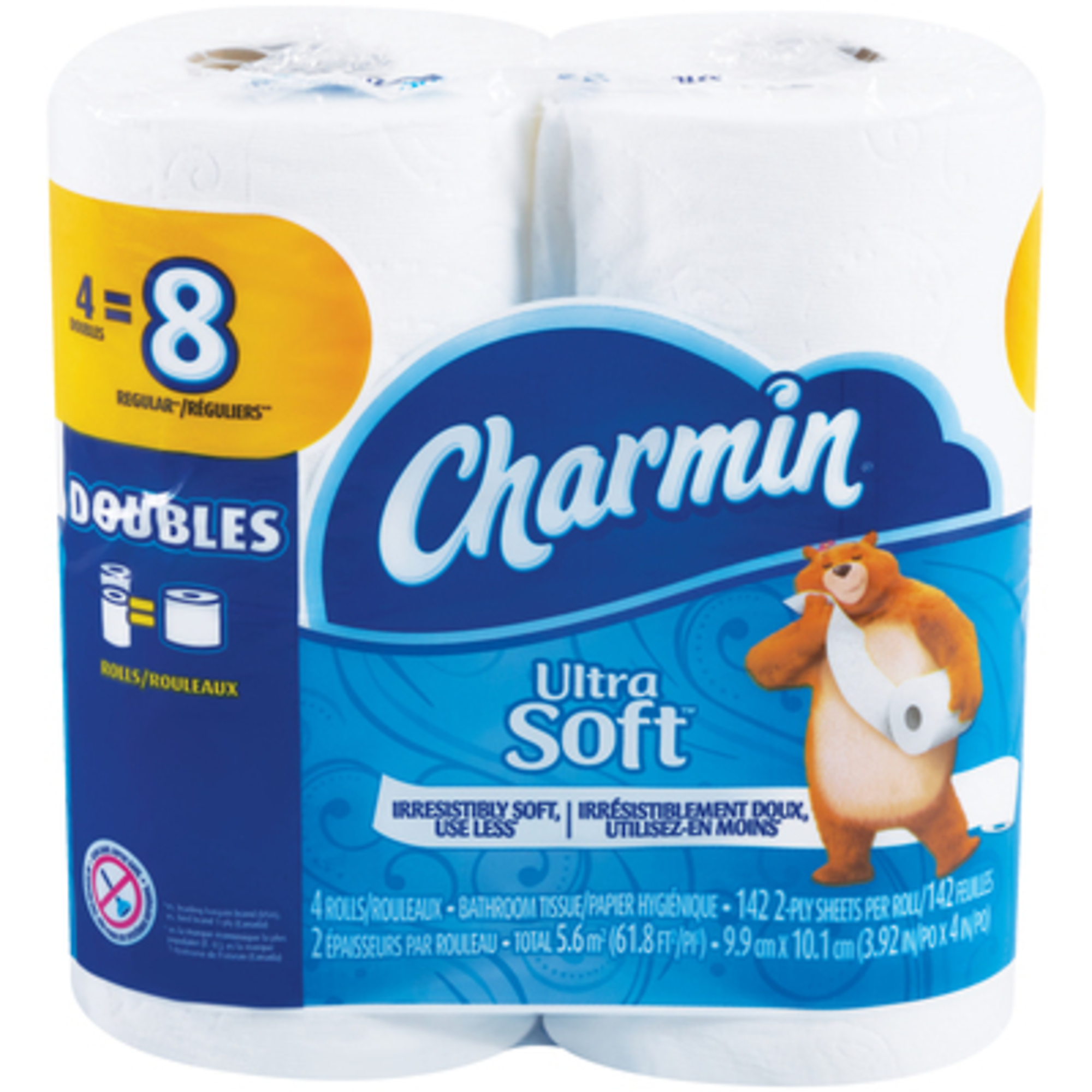 Charmin, Charmin 2-Ply Bathroom Tissue 48/CS, Color Family White, Model# TT2BTC