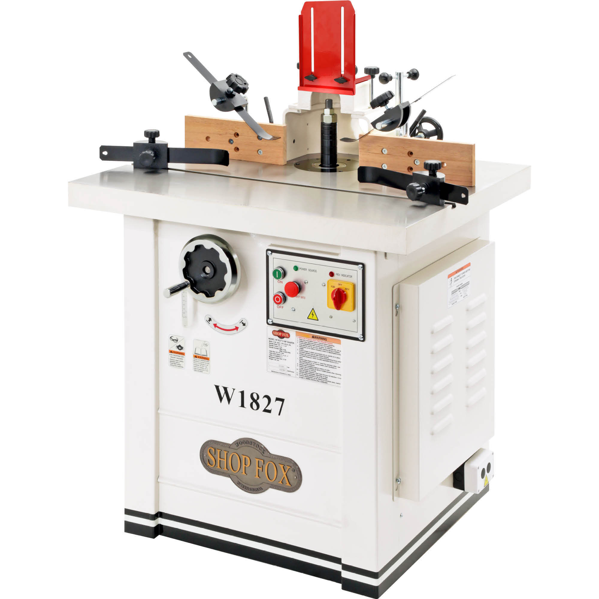 Shop Fox Shaper - 5 HP, Cast-Iron Table, 35.5in. x 28in., 3600-10000 RPM, Model# W1827