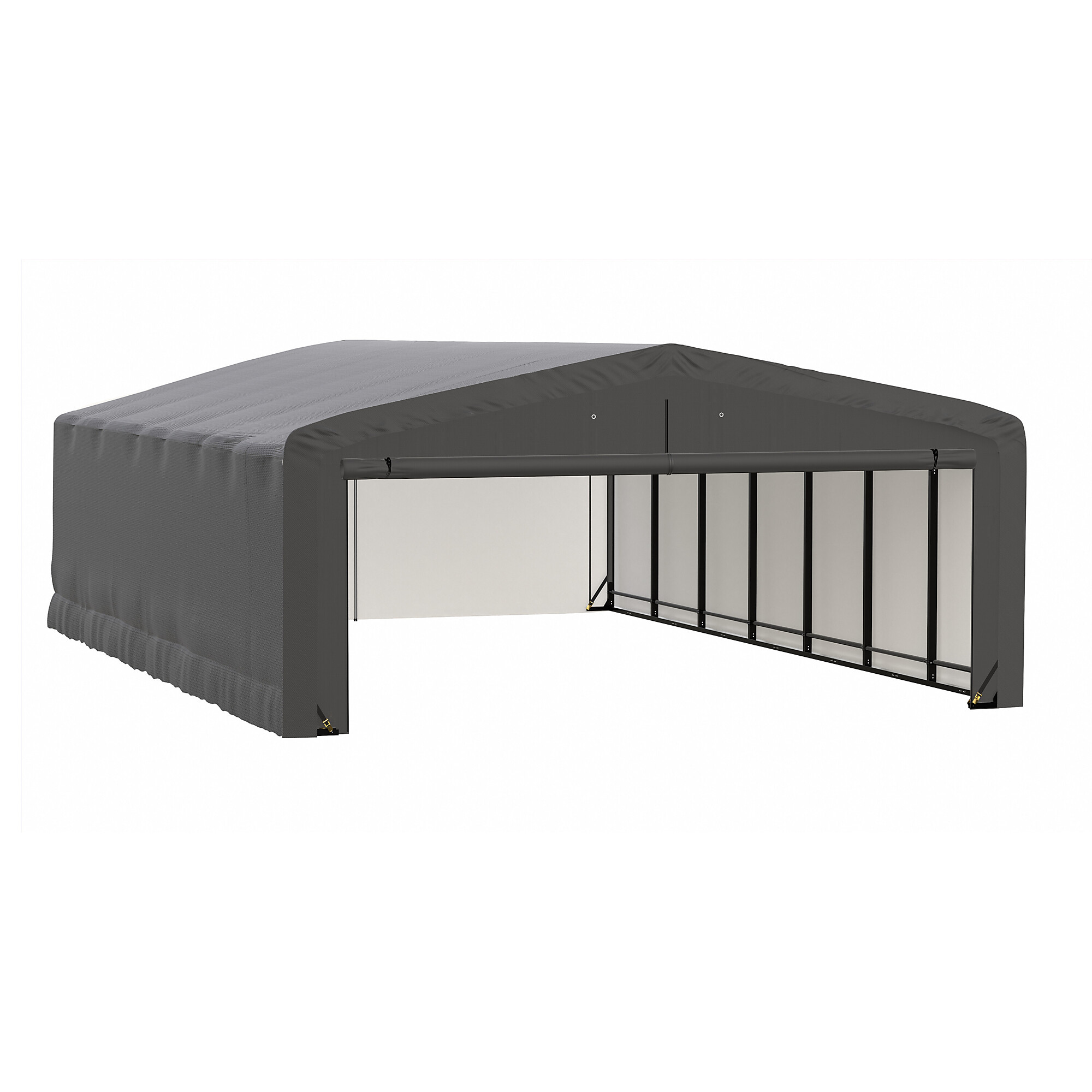 ShelterLogic ShelterTube Garage - 20ft. x 32ft. x 10ft., Wind and Snow Rated, Gray, Model# SQAADD0103C02003210
