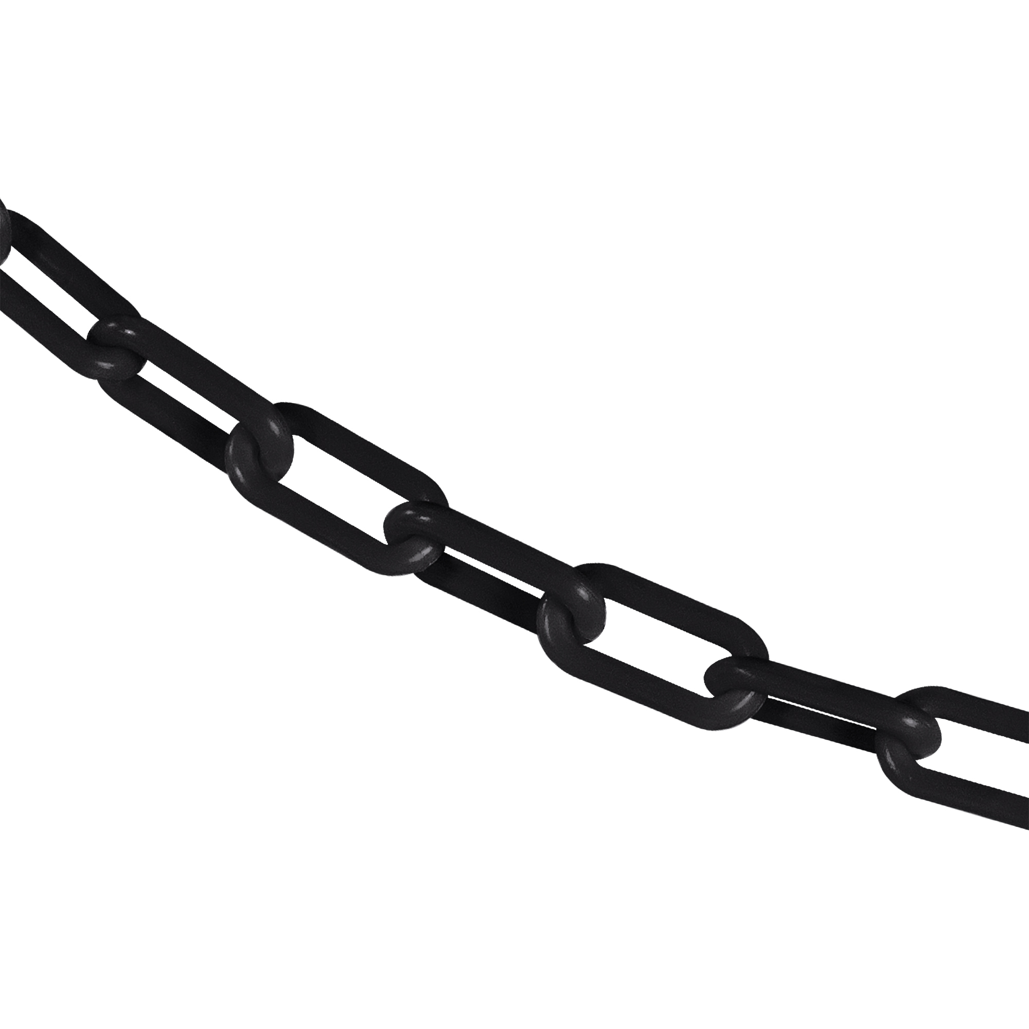 1.5" x 100' Black Plastic Safety Chain