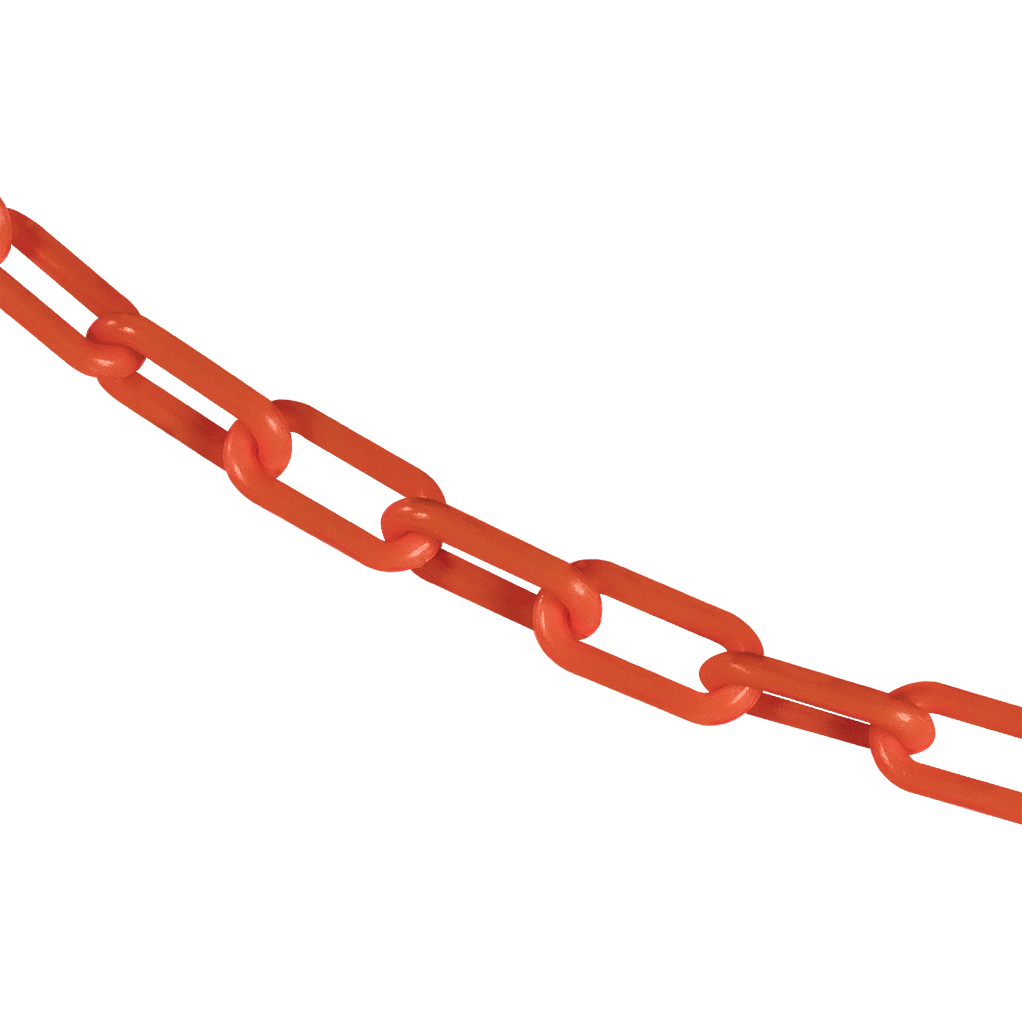 1.5" x 100' Traffic Orange Plastic Safety Chain