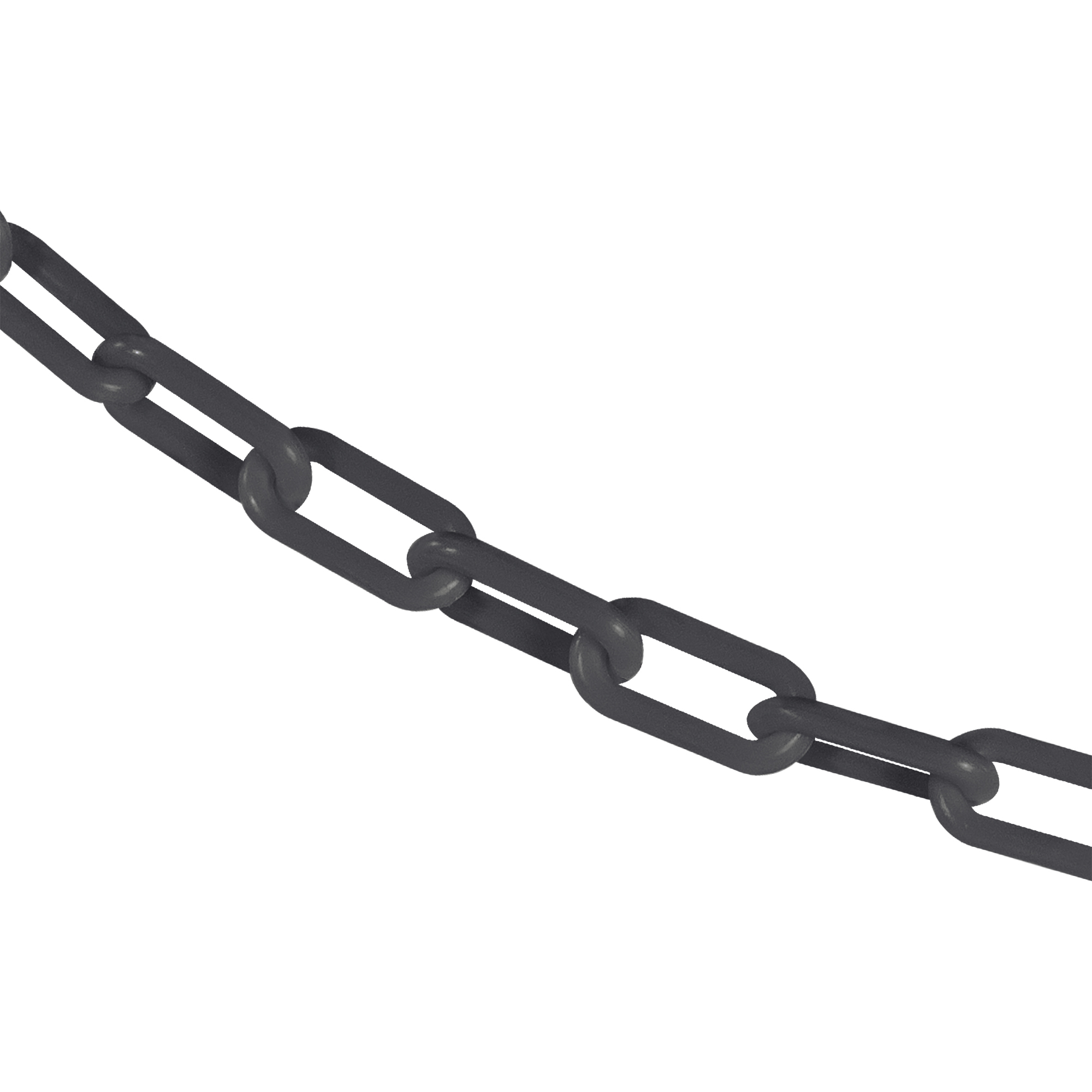 1.5" x 100' Slate Gray Plastic Safety Chain