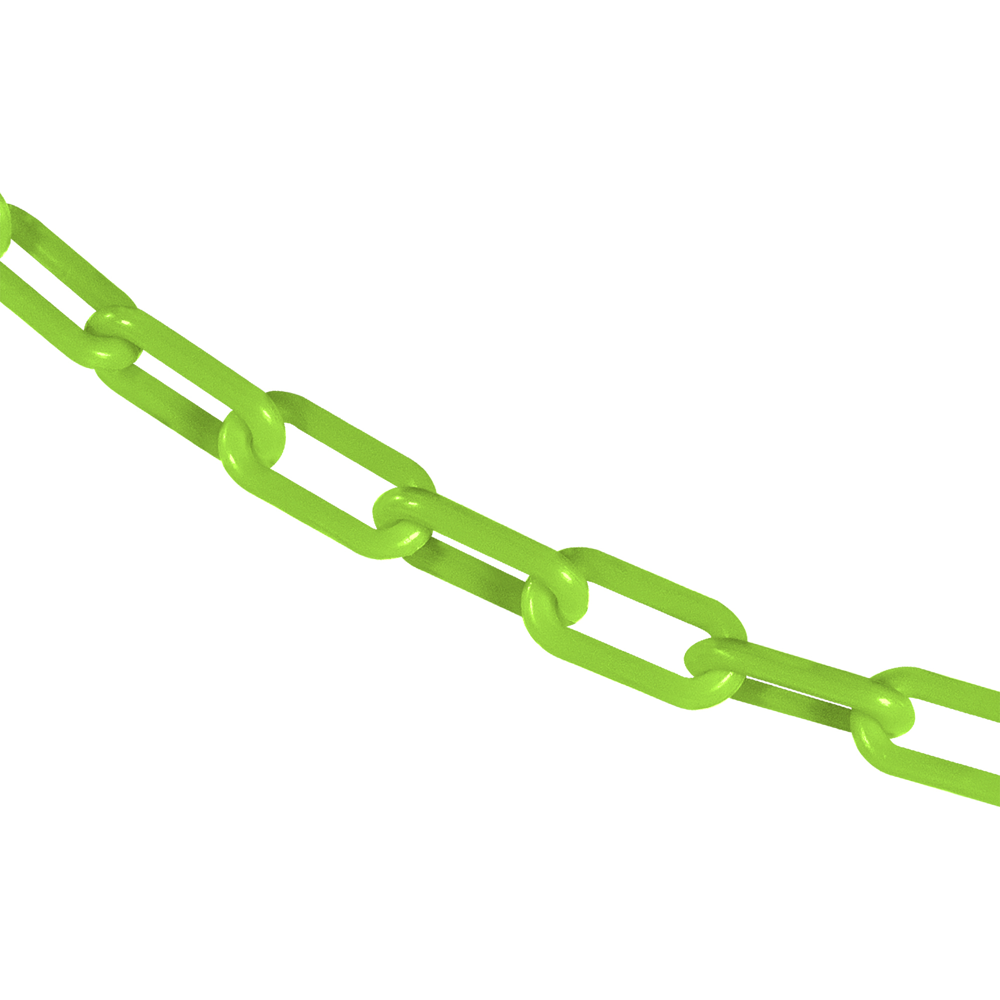 1.5" x 100' Safety Green Plastic Safety Chain
