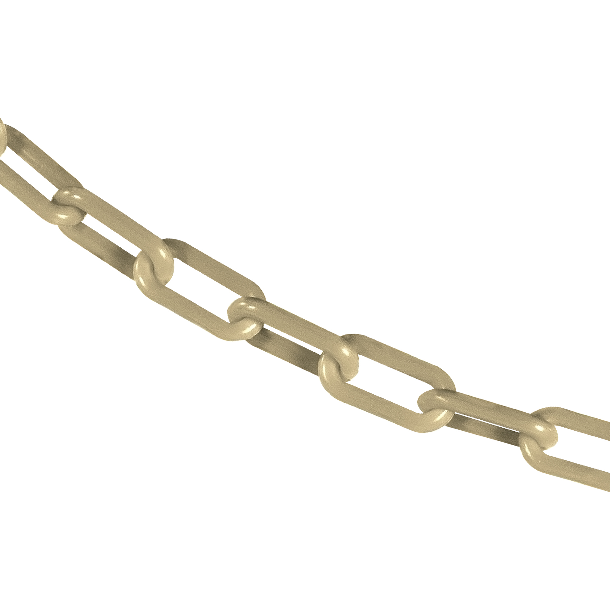 1.5" x 100' Army Tan Plastic Safety Chain