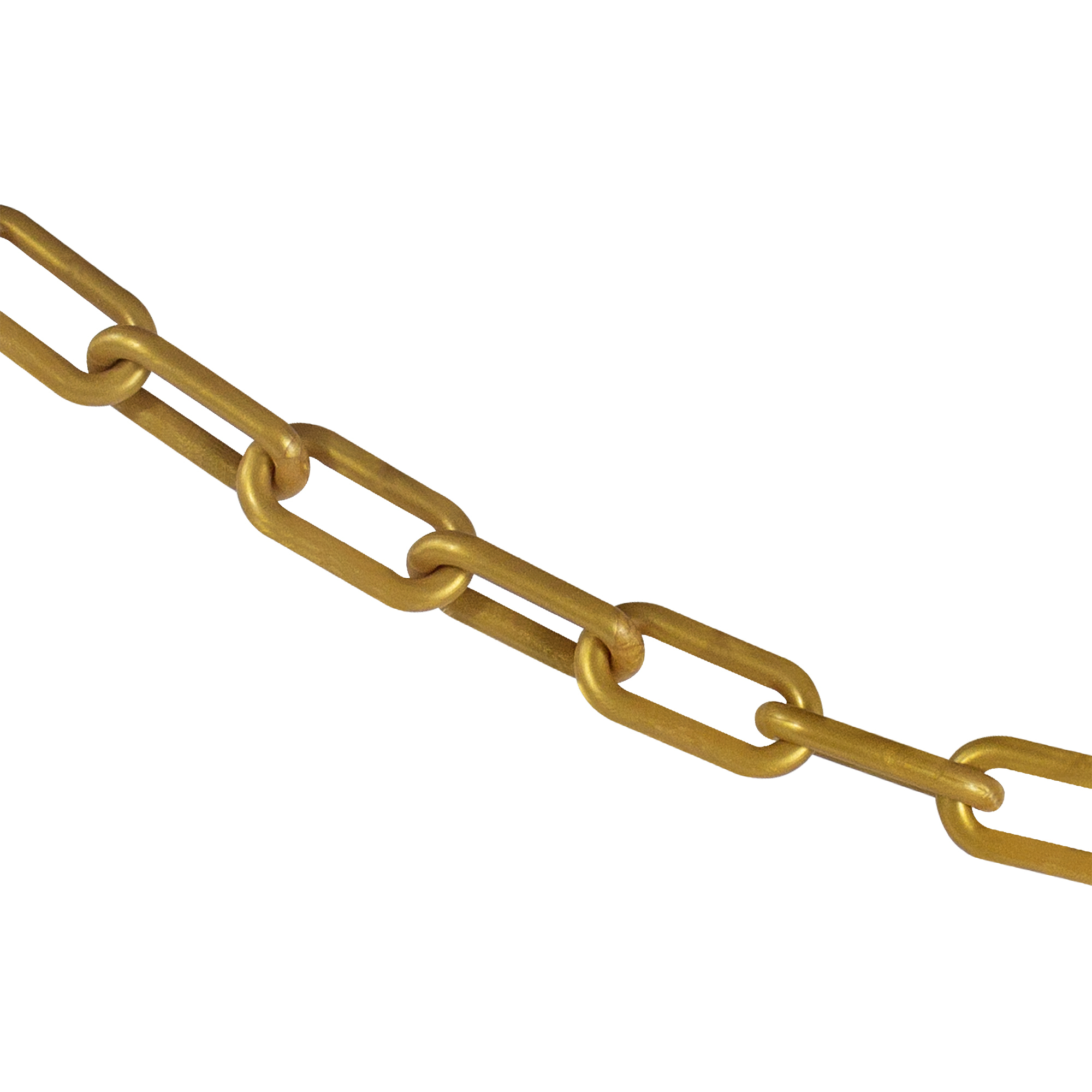 1.5" x 100' Gold Plastic Safety Chain