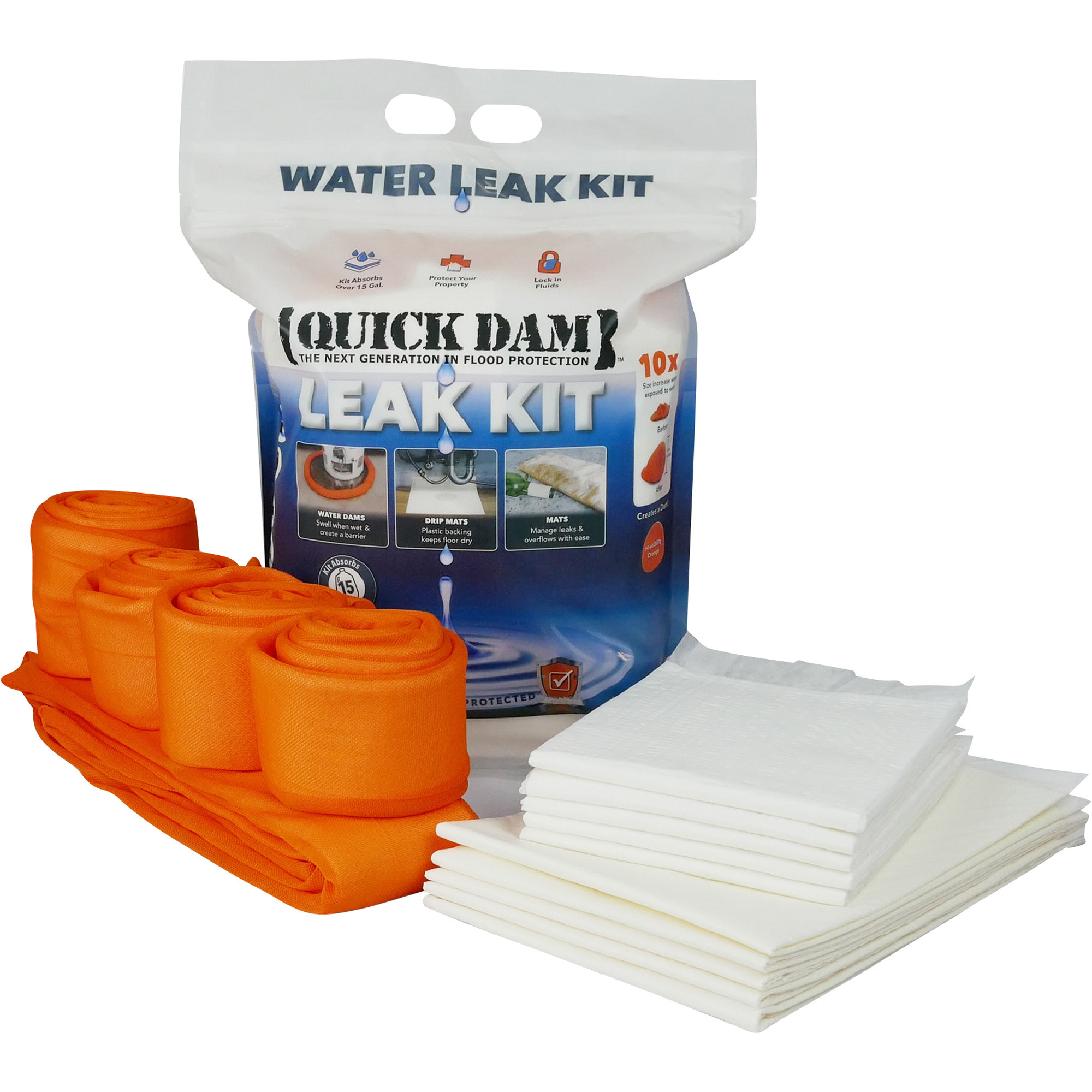 Quick Dam Indoor Flood Control Kit, Model# WU-KIT